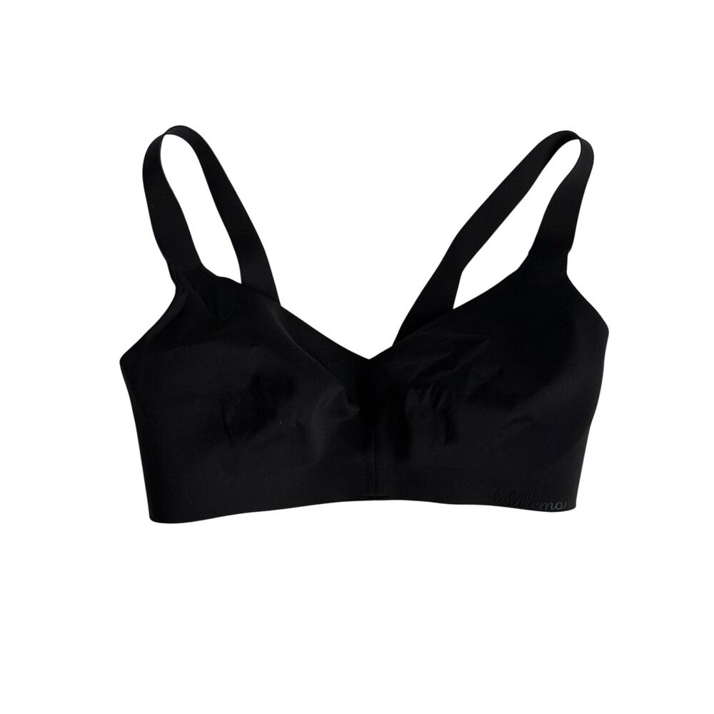 Lululemon Athletica Bra Womens 34D Black Seamless Wireless T-Shirt Full Coverage